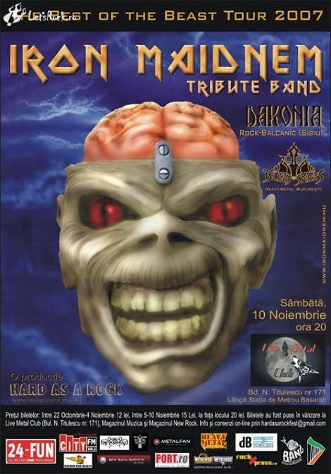 Iron Maidnem - cap de afis la The Best of the Beast Tour 2007