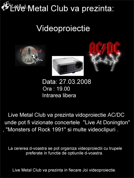 Videoproiectie AC-DC