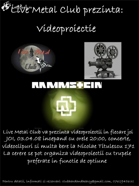 Videoproiectie Rammstein