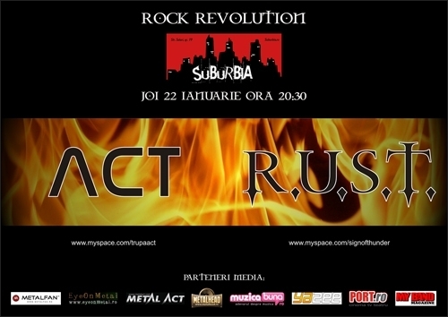 Concert ACT si RUST la club Suburbia Bucuresti