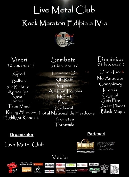 Rock Maraton in Live Metal Club Editia 4