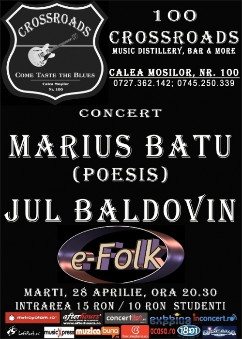 Concert MARIUS BATU si JUL BALDOVIN