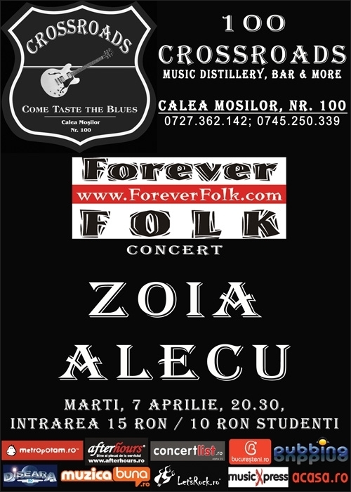 Forever Folk va prezinta concert ZOIA ALECU