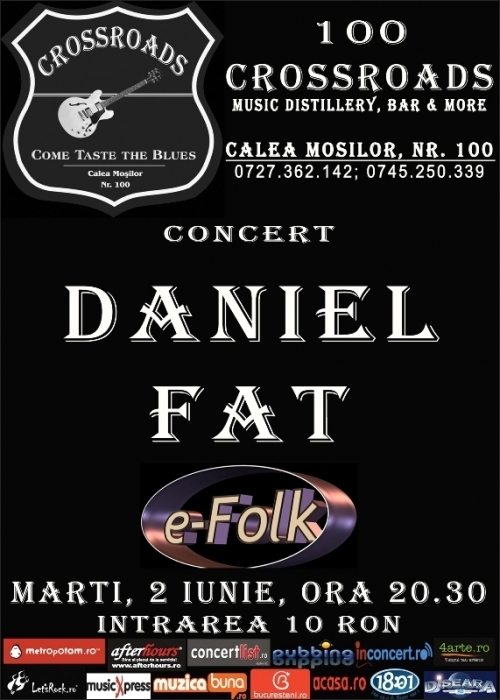 Concert Daniel Fat in club 100 CROSSROADS