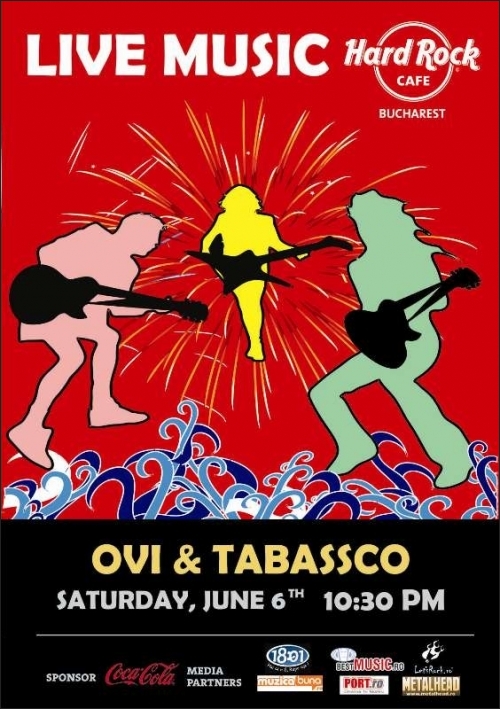 Live Music cu Ovi si Tabassco in Hard Rock Cafe