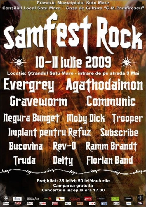 Samfest Rock la Satu Mare - editia 2009