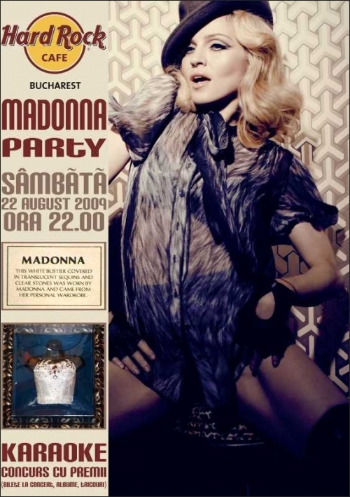 Madonna Party in Hard Rock Cafe din Bucuresti