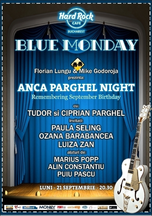 Reincep serile de blues & jazz la Hard Rock Cafe cu Anca Parghel Night