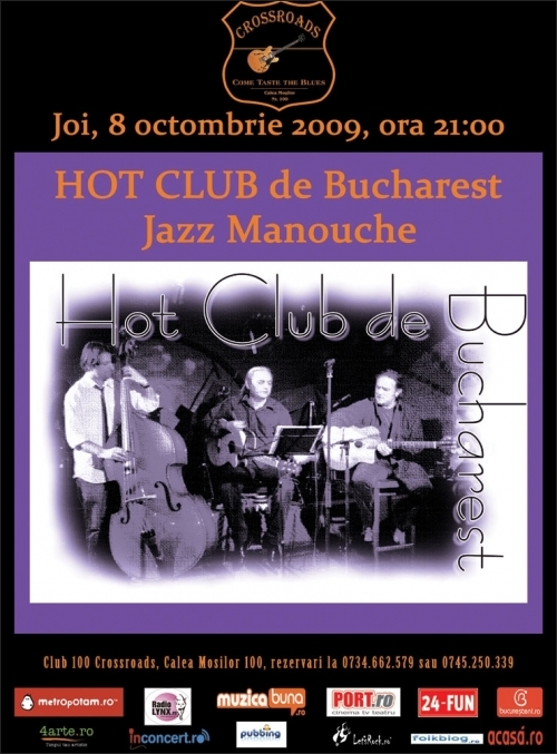 Concert HOT CLUB DE BUCHAREST in club 100 Crossroads