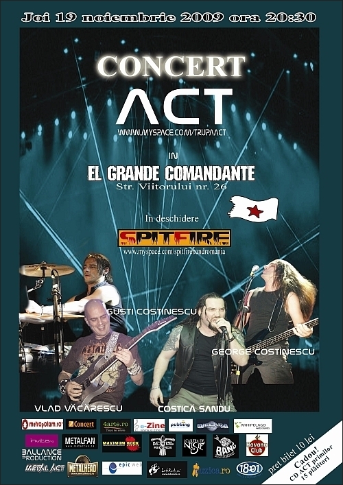 Concert aniversar ACT un an EXACT in El Grande Comandante