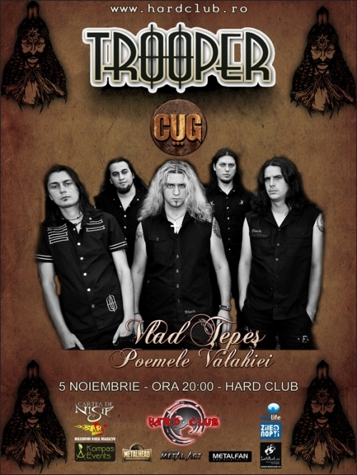 Concert live cu TROOPER si C.U.G. in HARD CLUB CLUJ-NAPOCA