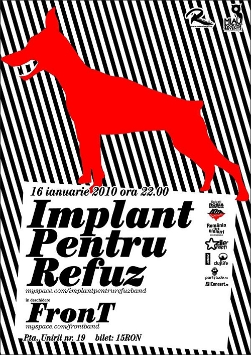 Concert Implant pentru refuz si Front in Remember Pub din Cluj