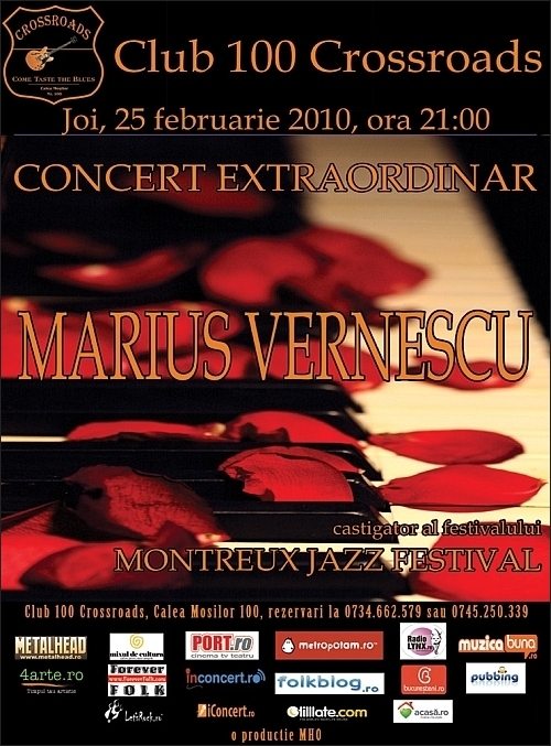 Concert Marius Vernescu in club 100 Crossroads