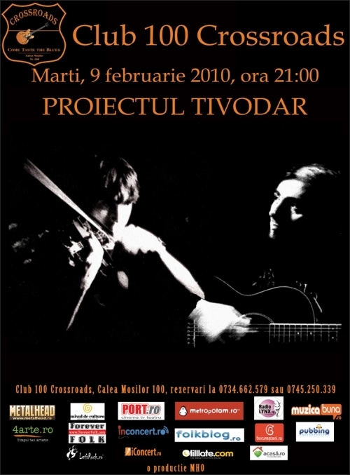 Concert PROIECTUL TIVODAR in club 100 Crossroads