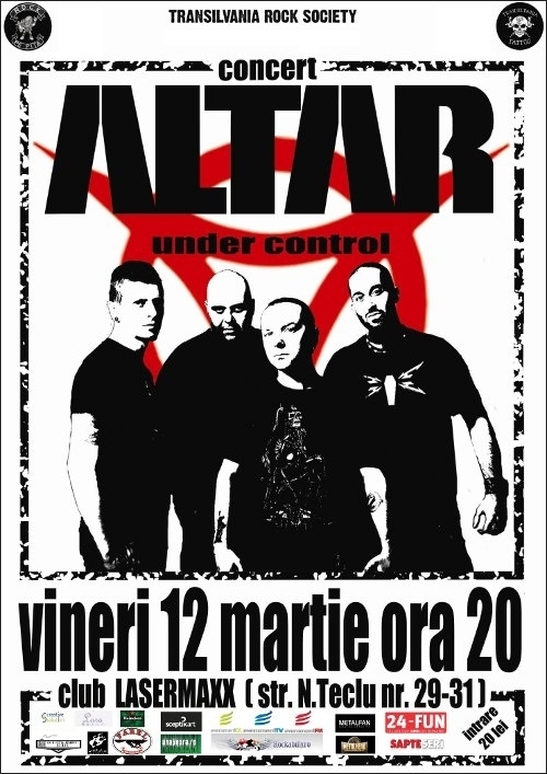 Concert ALTAR in Lasermaxx Club in Sibiu