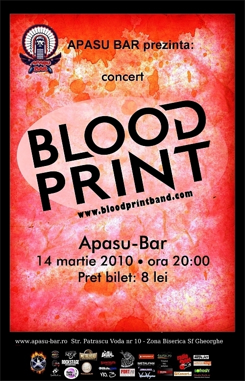 Concert Blood Print in Apasu Bar