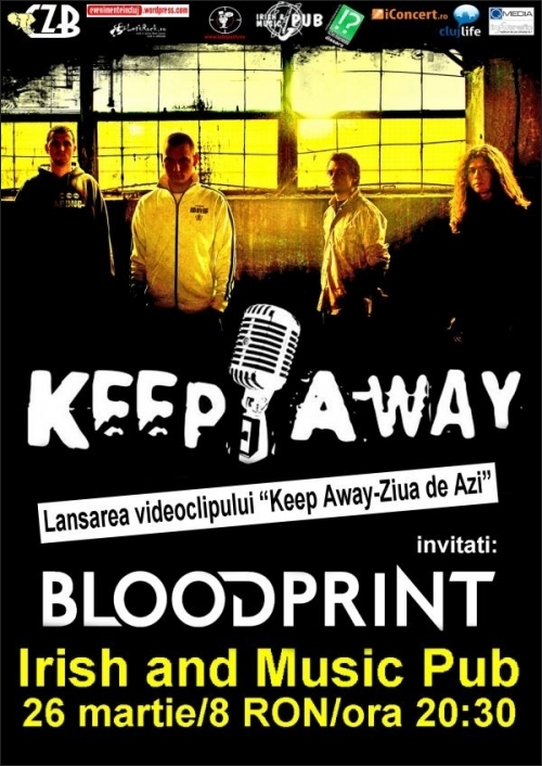 Concert Keep Away si Blood Print in Irish Music Pub