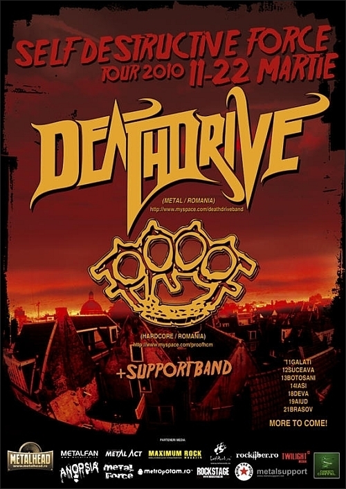Self-destructive force Tour 2010 Deathdrive