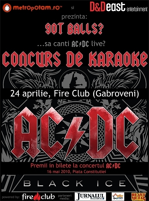 Castiga bilete la concertul AC/DC participand la karaoke in club Fire