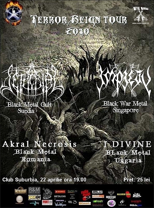 Concert Setherial, Impiety, I Divine si Akral Necrosis in Suburbia