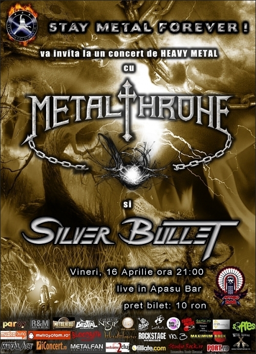 Concert Silver Bullet si Metal Thorne in Apasu Bar