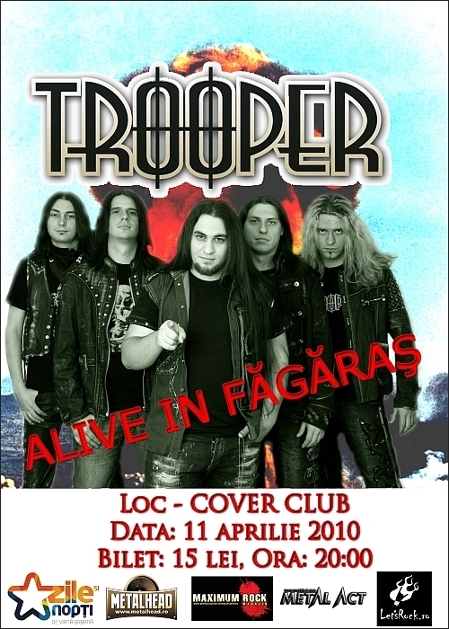 Concert TROOPER in club Cover Club din Fagaras