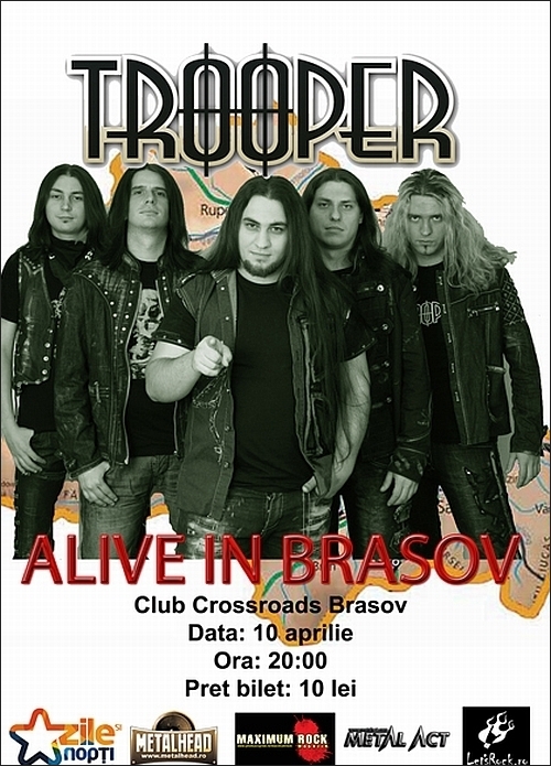 Concert TROOPER in club Crossroads din Brasov