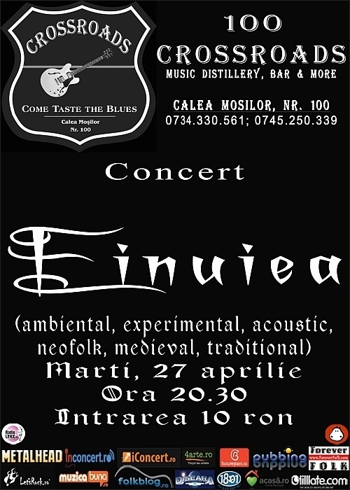 Concert al trupei EINUIEA in club 100 CROSSROADS