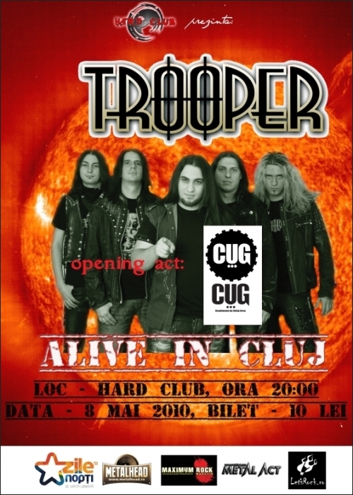 Concert Trooper si C.U.G. in Hard Club din Cluj-Napoca