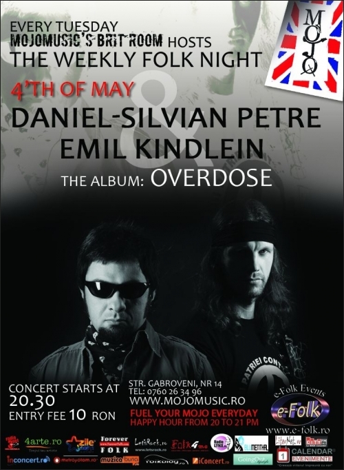 Petre & Kindlein lansare Overdose in club Mojo BritRoom