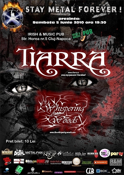 Concert Tiarra si Whispering Woods in Irish & Music Club din Cluj