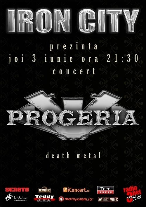 Concert death metal cu Progeria in club Iron City