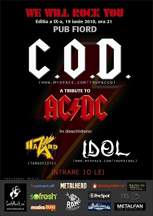 We will rock you editia a IXa, Targoviste cu Hazard, IDOL si C.O.D.