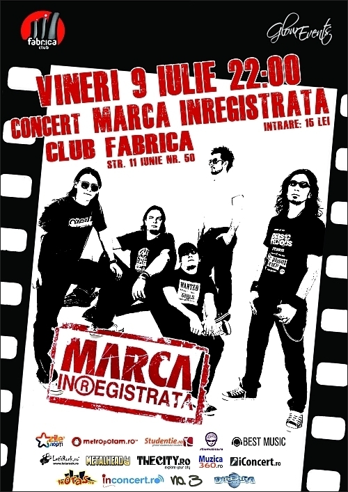 Concert MARCA INREGISTRATA in Club Fabrica