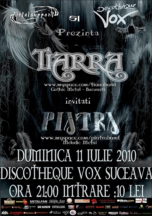 Concert Tiarra si Piatra in Discoteque Vox din Suceava