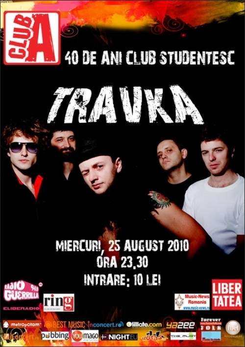 Concert aniversar Club A 40 de ani cu Travka