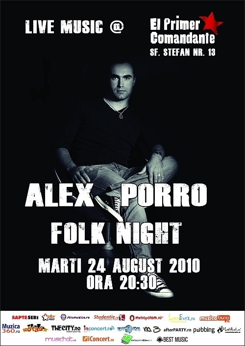 Folk Nights cu Alex Porro in El Primer Comandante