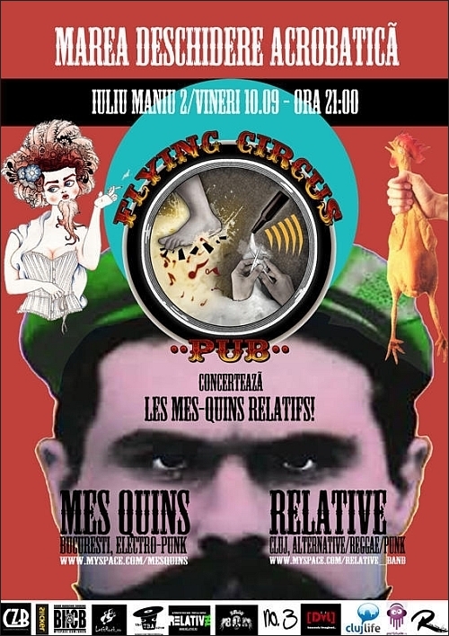 Concert Relative si Mes Quins la deschiderea Flying Circus Pub