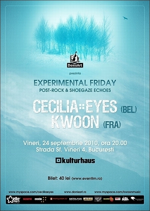 KWOON si CECILIA EYES la EXPERIMENTAL FRIDAY, editia I in Kulturhaus