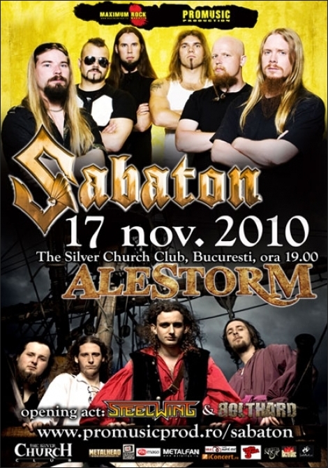 Membrii Bolthard sunt pregatiti pentru concertul Sabaton-Alestorm