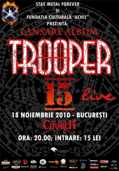 Tracklistul CD-ului 15 pe care Trooper in lanseaza in noiembrie
