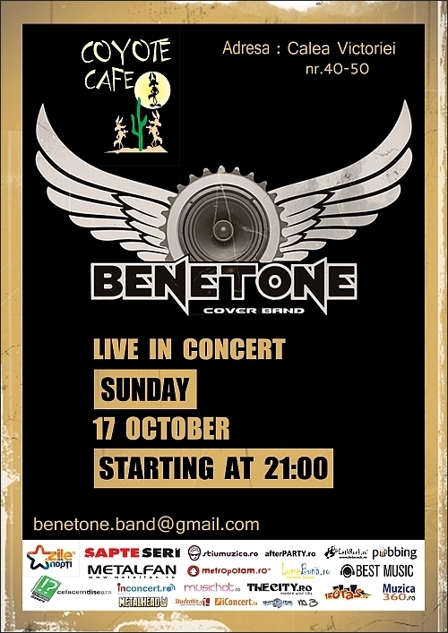 Concert Benetone Cover Band in Coyote Club