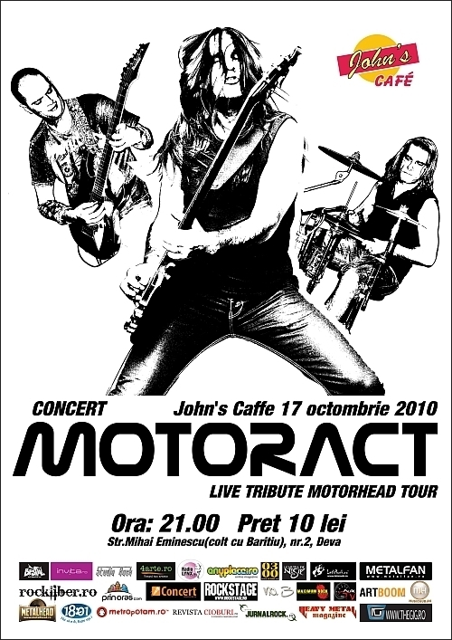 Concert MotorAct in John's Cafe - turneu national