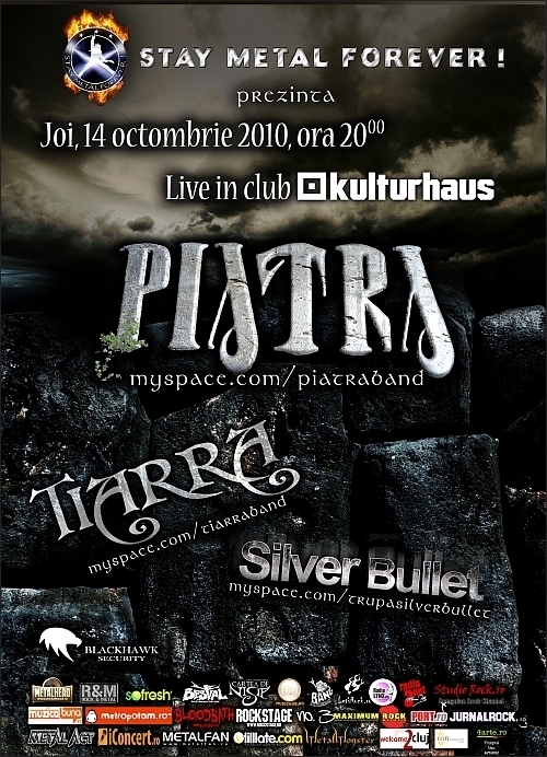 Concert Piatra, Tiarra si Silver Bullet in Club Kulturhaus