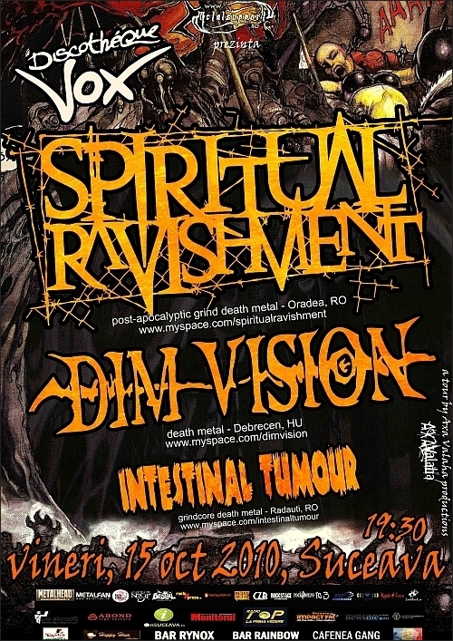 Concert Spiritual Ravishment, Dim Vision si Intestinal Tumor in Discotheque Vox