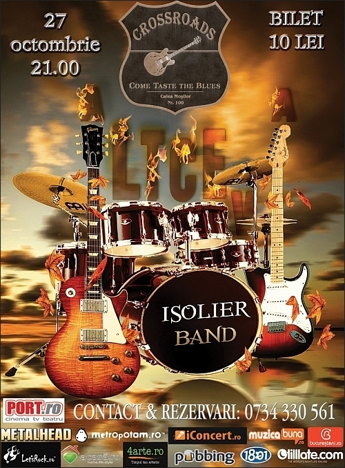 Concert al trupei ISOLIER BAND in CLUB 100 CROSSROADS
