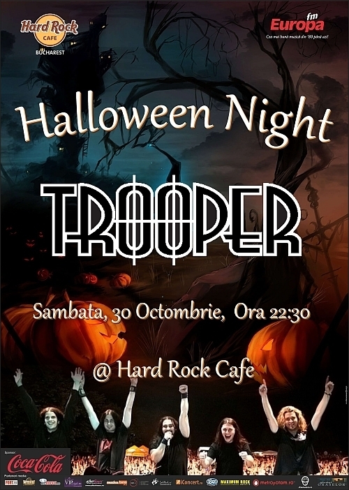Petrecere de Halloween cu Trooper in Hard Rock Cafe