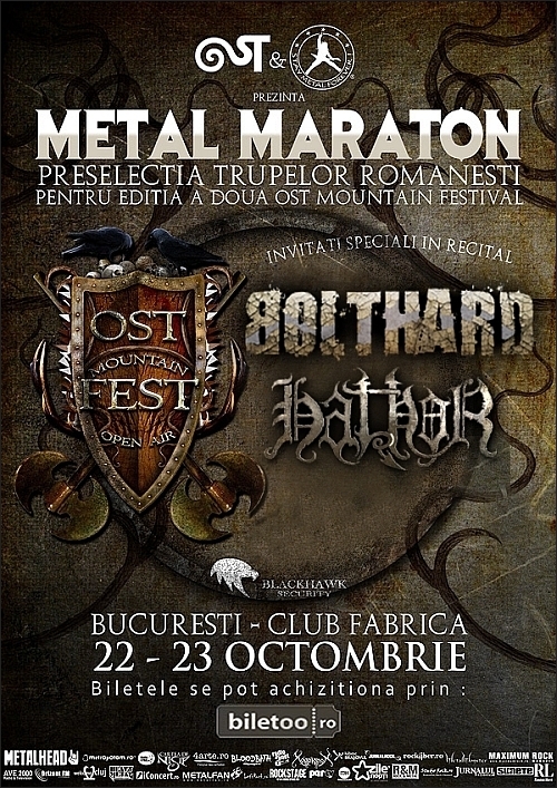Trupele Bolthard si Hathor invitate la OST Metal Battle in club Fabrica