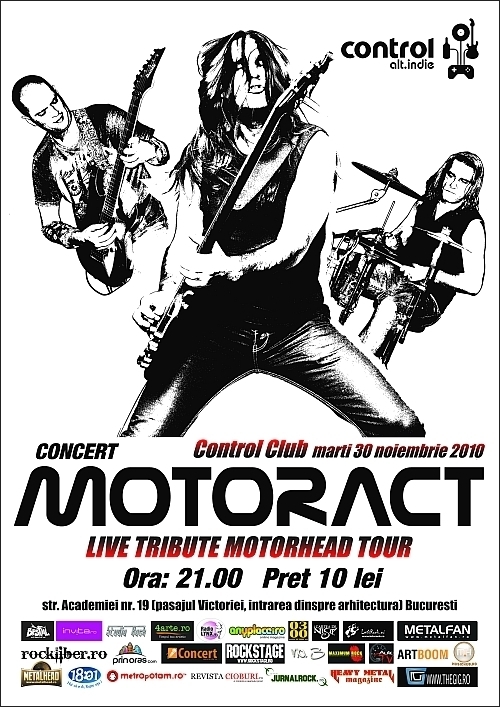 Concert MotorACT - Tribut Motorhead in Club Control