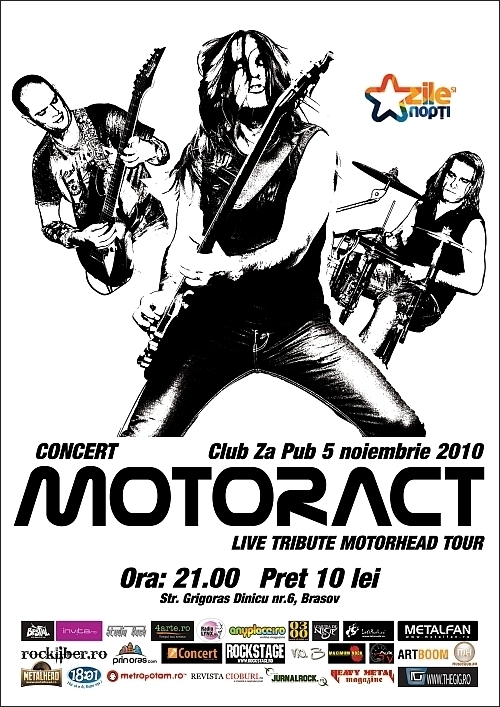 Concert MotorAct in Za Pub - turneu national